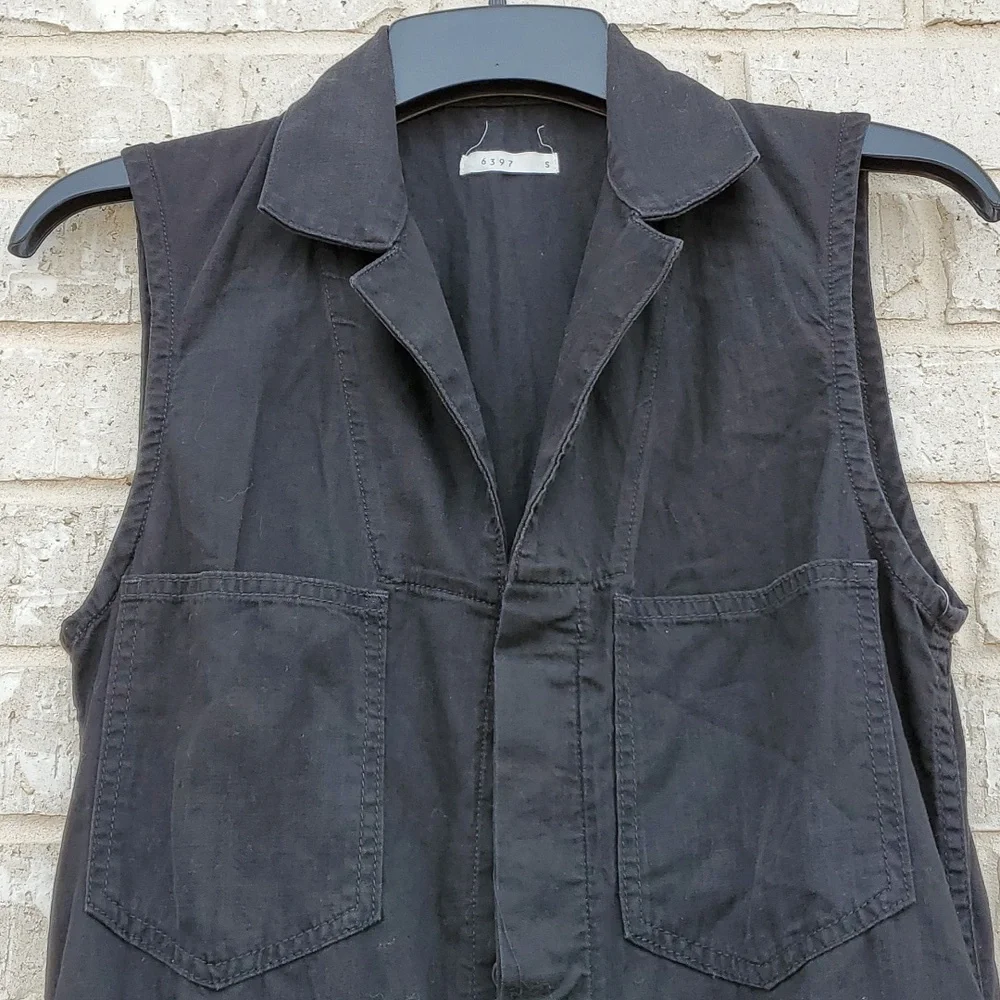 6397 Sleeveless Dark Dusty Black Jumpsuit and Rompers, Size Small, NWOT